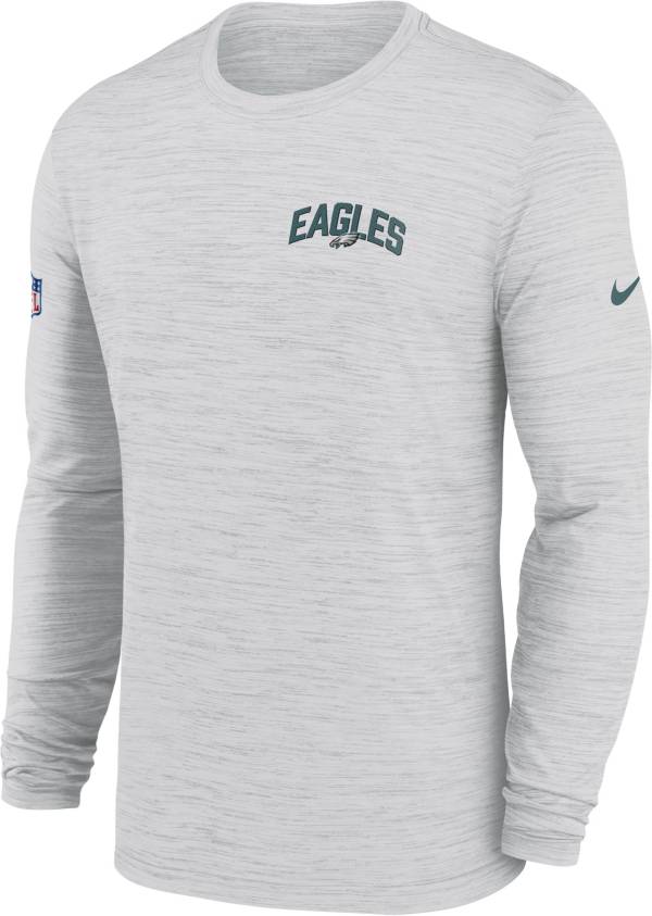 Nike Men's Philadelphia Eagles Sideline Legend Velocity White Long Sleeve T-Shirt product image