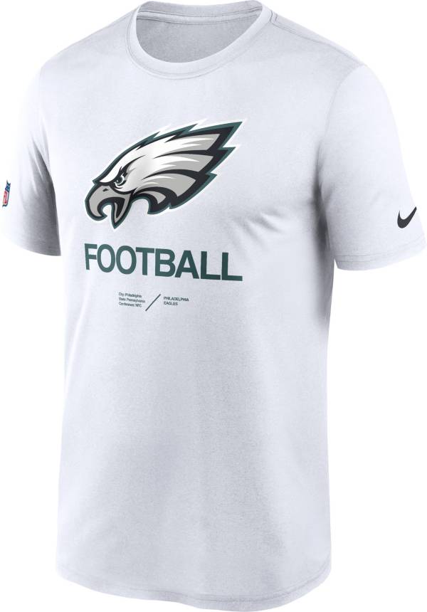 Nike Men's Philadelphia Eagles Sideline Legend White T-Shirt