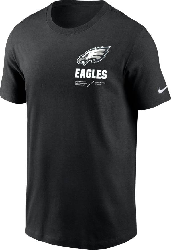 Nike Men's Philadelphia Eagles Sideline Team Issue Black T-Shirt