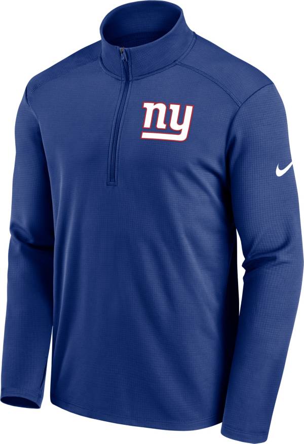 Nike Men's New York Giants Logo Pacer Blue Half-Zip Pullover product image