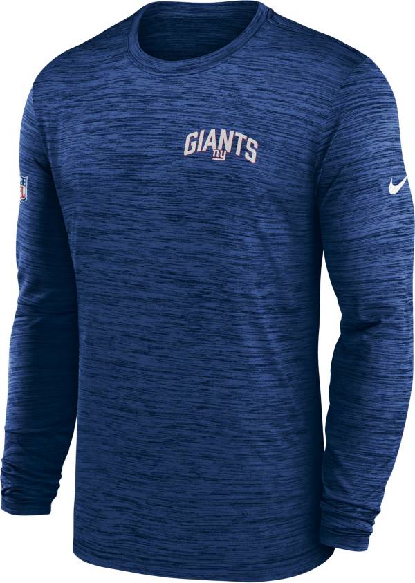 Nike Men's New York Giants Sideline Legend Velocity Blue Long Sleeve T-Shirt