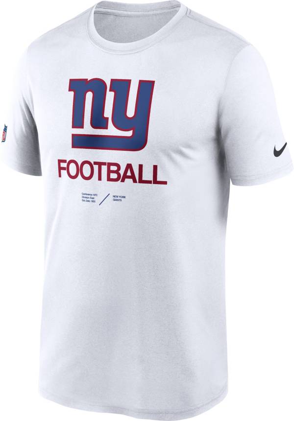 Nike Men's New York Giants Sideline Legend White T-Shirt