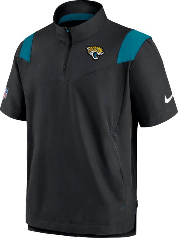 Nike Men's Jacksonville Jaguars Sideline Coaches Short Sleeve Black Jacket