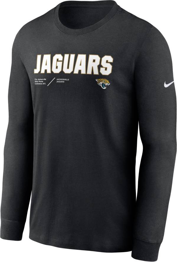 Nike Men's Jacksonville Jaguars Sideline Dri-FIT Team Issue Long Sleeve Black T-Shirt