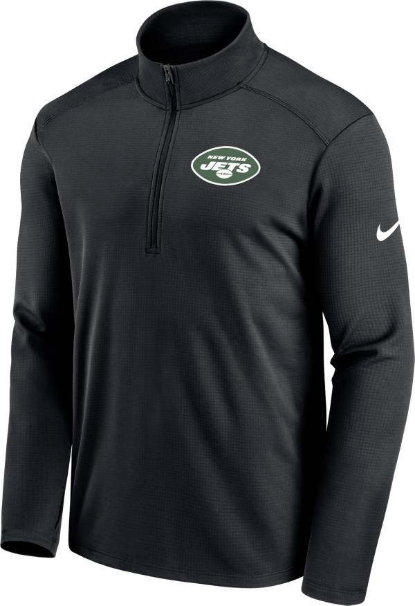 Nike Men's New York Jets Logo Pacer Black Half-Zip Pullover | Dick's ...