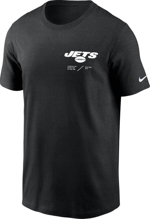 Nike Men's New York Jets Sideline Team Issue Black T-Shirt