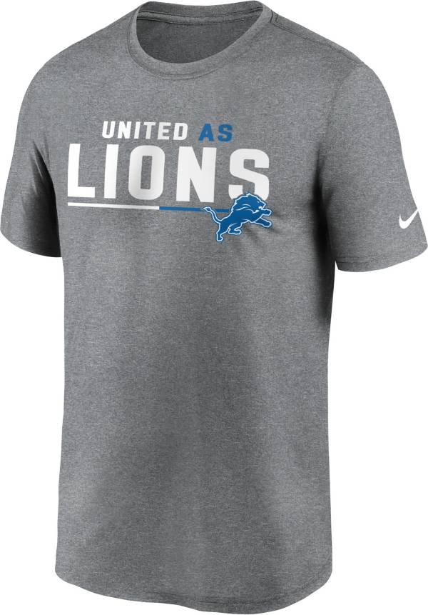 Nike Men's Detroit Lions United Grey T-Shirt