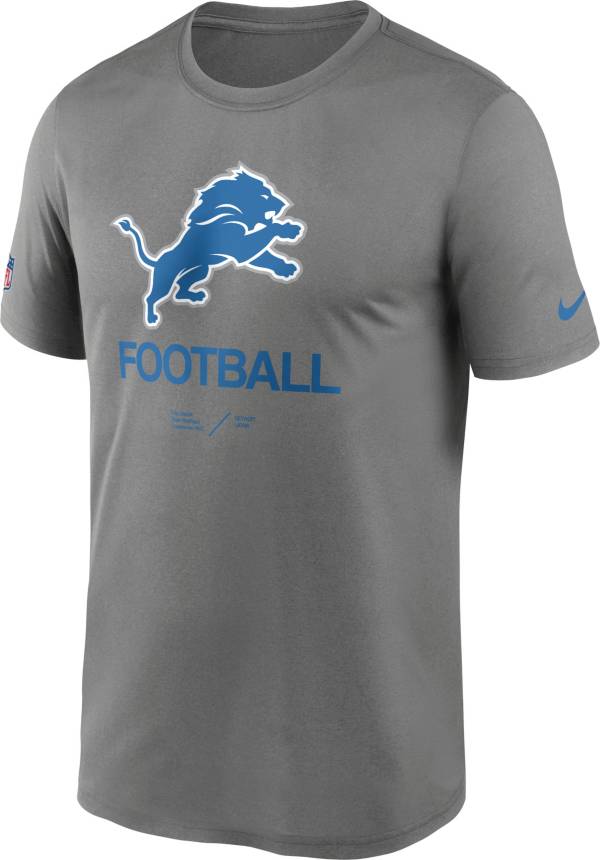 Nike Men's Detroit Lions Sideline Legend Grey T-Shirt