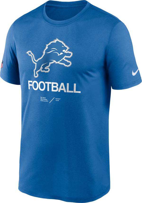 Nike Men's Detroit Lions Sideline Legend Blue T-Shirt