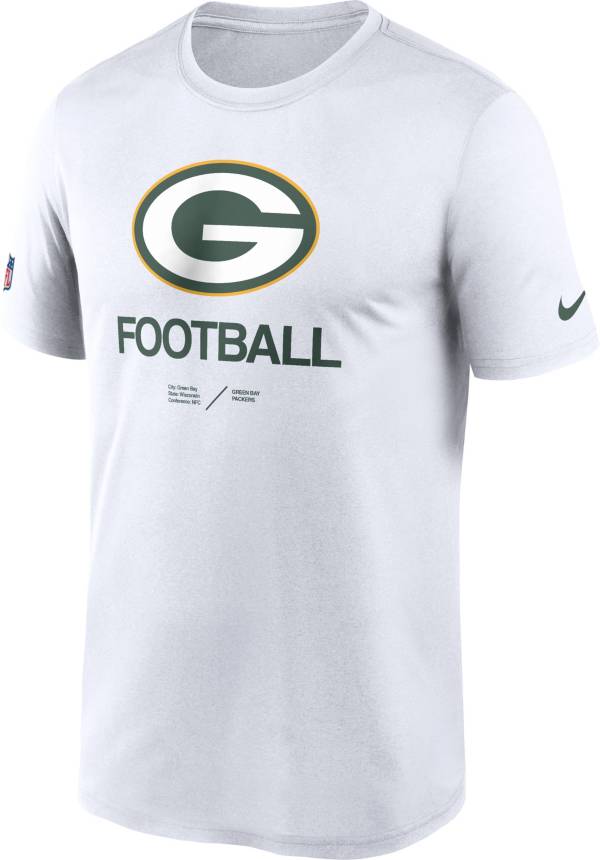 Nike Men's Green Bay Packers Sideline Legend White T-Shirt