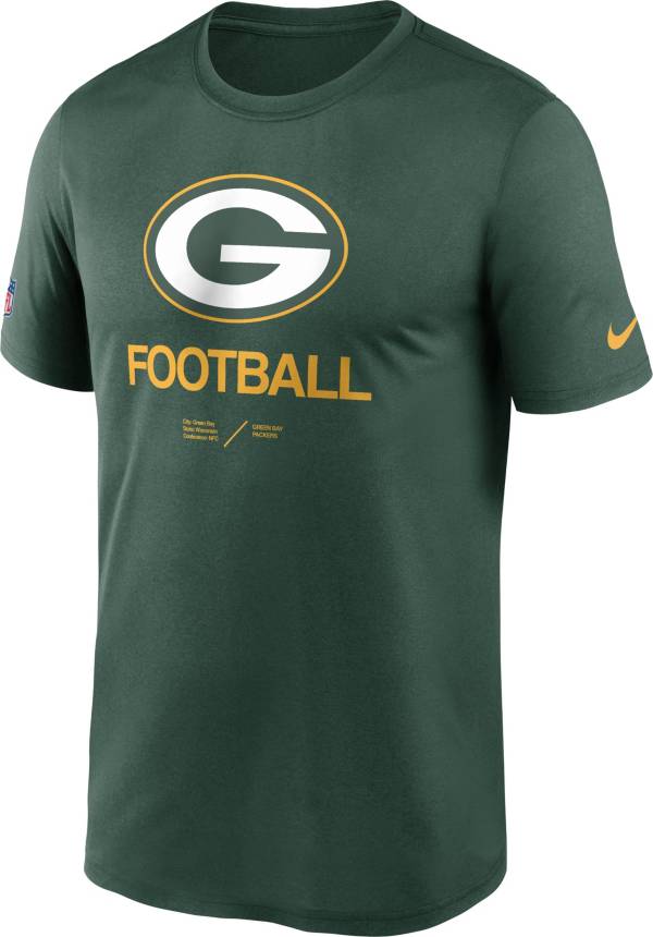 Nike Men's Green Bay Packers Sideline Legend Green T-Shirt