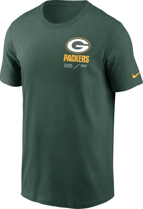 Nike Men's Green Bay Packers Sideline Team Issue Green T-Shirt product image