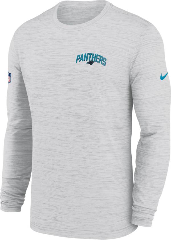 Nike Men's Carolina Panthers Sideline Legend Velocity White Long Sleeve T-Shirt product image
