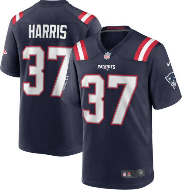 Nike Men's New England Patriots Damien Harris #37 Navy Game Jersey product image