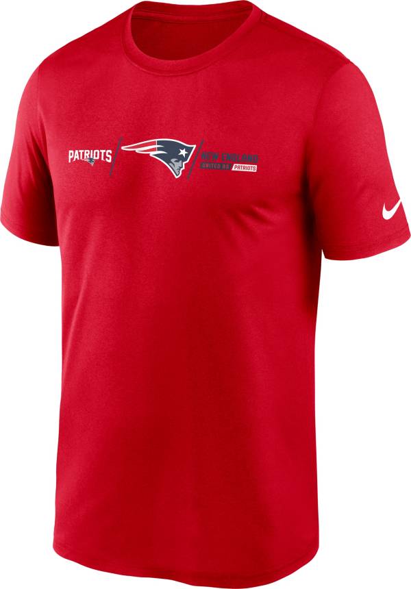 Nike Men's New England Patriots Horizontal Lockup Red T-Shirt product image