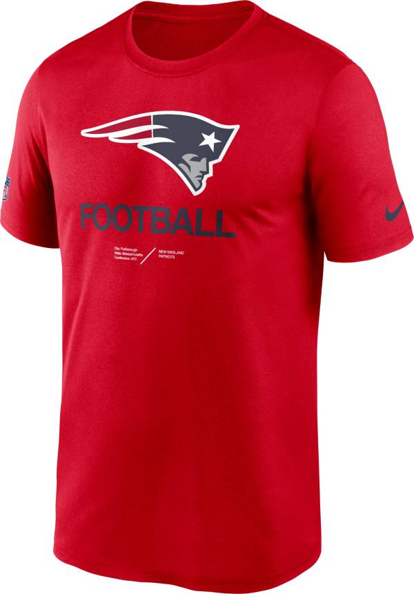 Nike Men's New England Patriots Sideline Legend Red T-Shirt