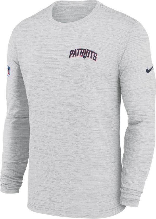 Nike Men's New England Patriots Sideline Legend Velocity White Long Sleeve T-Shirt product image