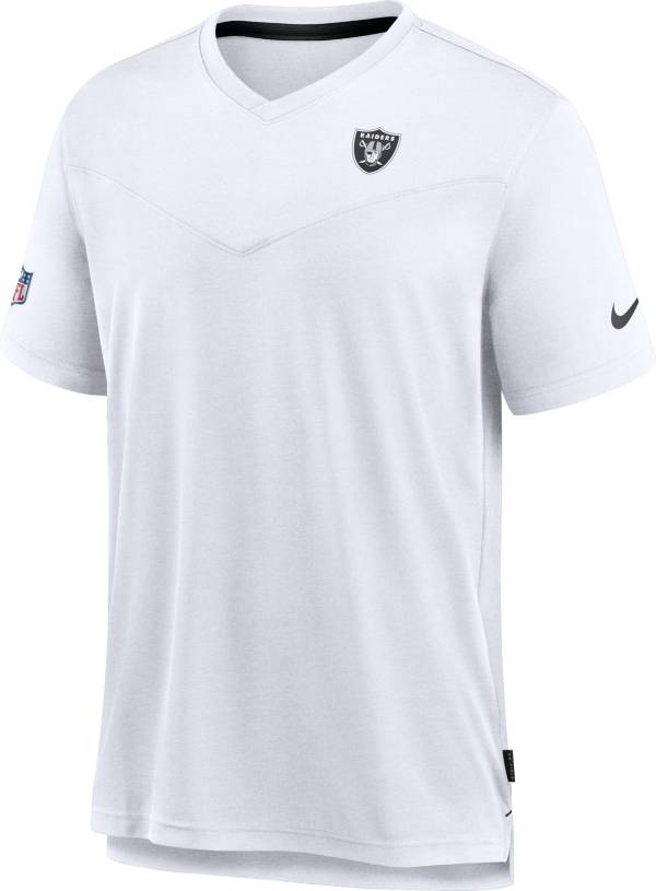 Nike Men's Las Vegas Raiders Sideline Coaches White T-Shirt