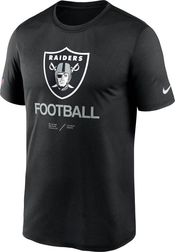 Nike Men's Las Vegas Raiders Sideline Legend Black T-Shirt