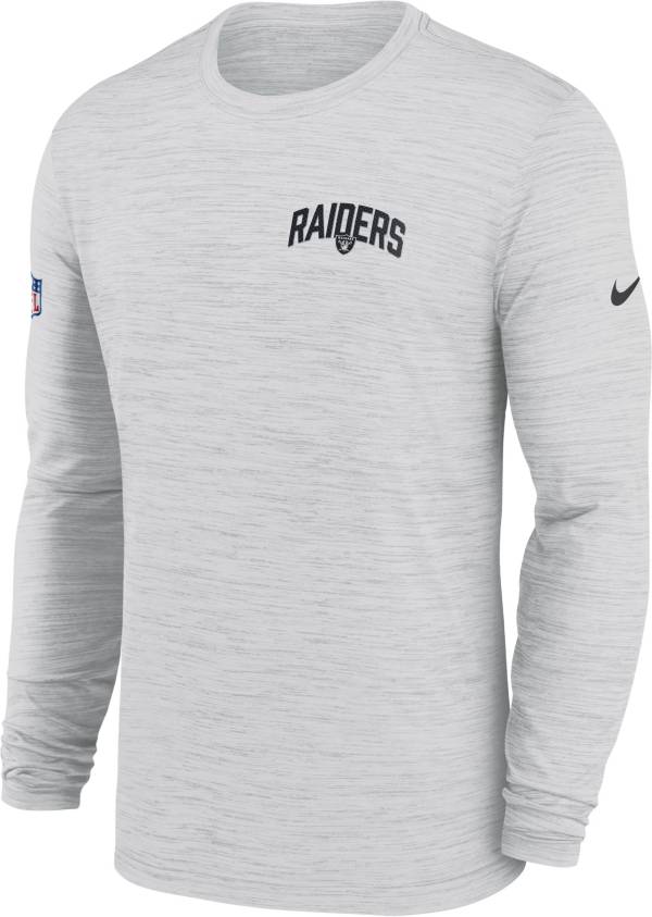 Nike Men's Las Vegas Raiders Sideline Legend Velocity White Long Sleeve T-Shirt product image