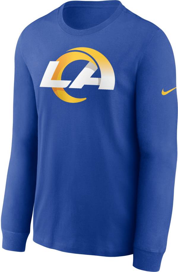 Nike Men's Los Angeles Rams Logo Royal Long Sleeve T-Shirt