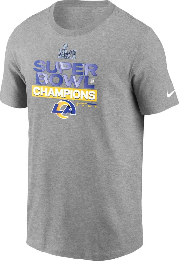 Nike 2021 Super Bowl LVI Champions Los Angeles Rams Locker Room T-Shirt