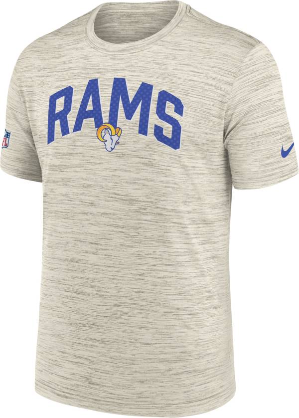 Nike Men's Los Angeles Rams Sideline Legend Velocity Light Bone T-Shirt