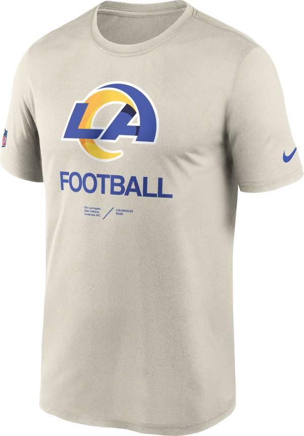 Nike Men's Los Angeles Rams Sideline Legend Light Bone T-Shirt