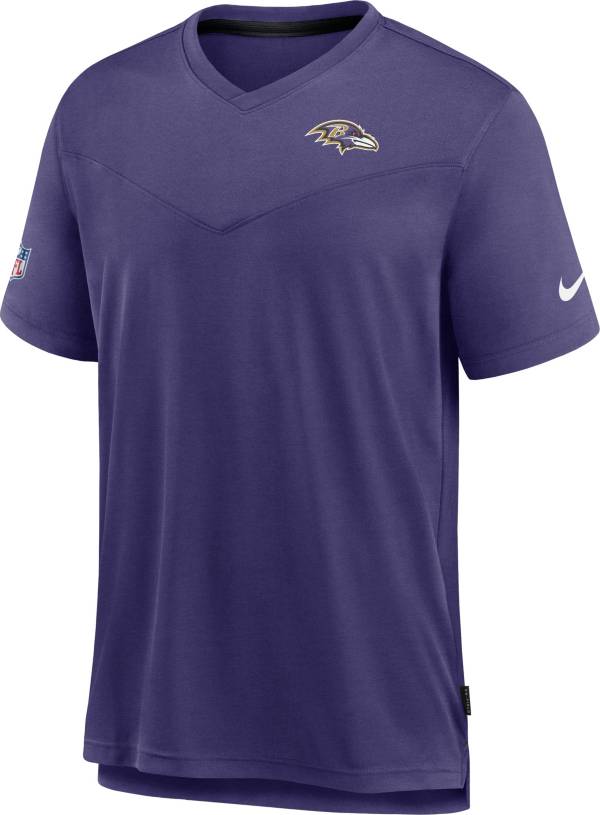 Nike Men's Baltimore Ravens Sideline Coaches Purple T-Shirt