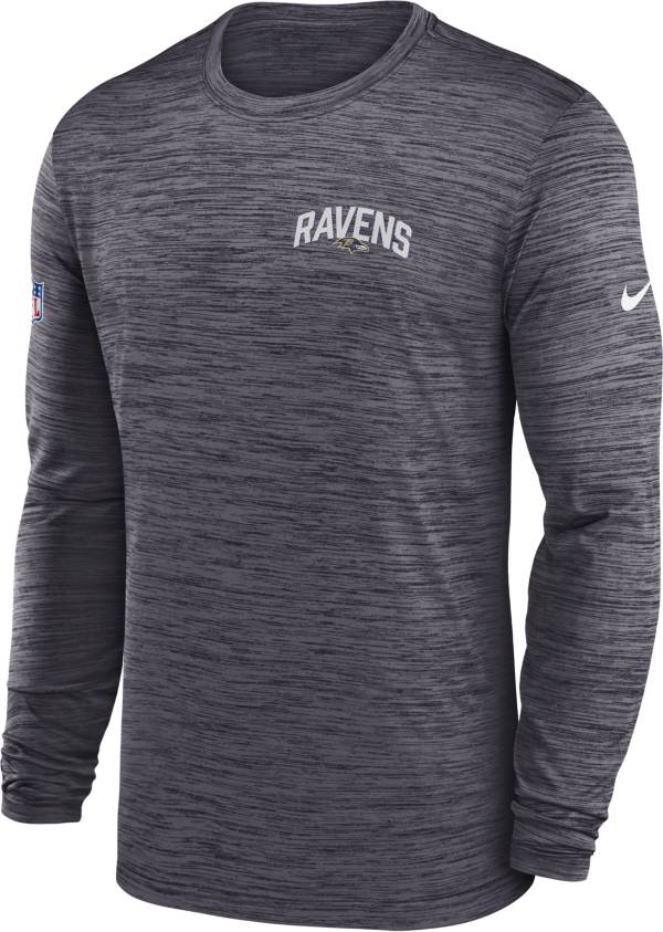 Nike Men's Baltimore Ravens Sideline Legend Velocity Black Long Sleeve T-Shirt