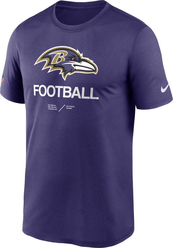 Nike Men's Baltimore Ravens Sideline Legend Purple T-Shirt