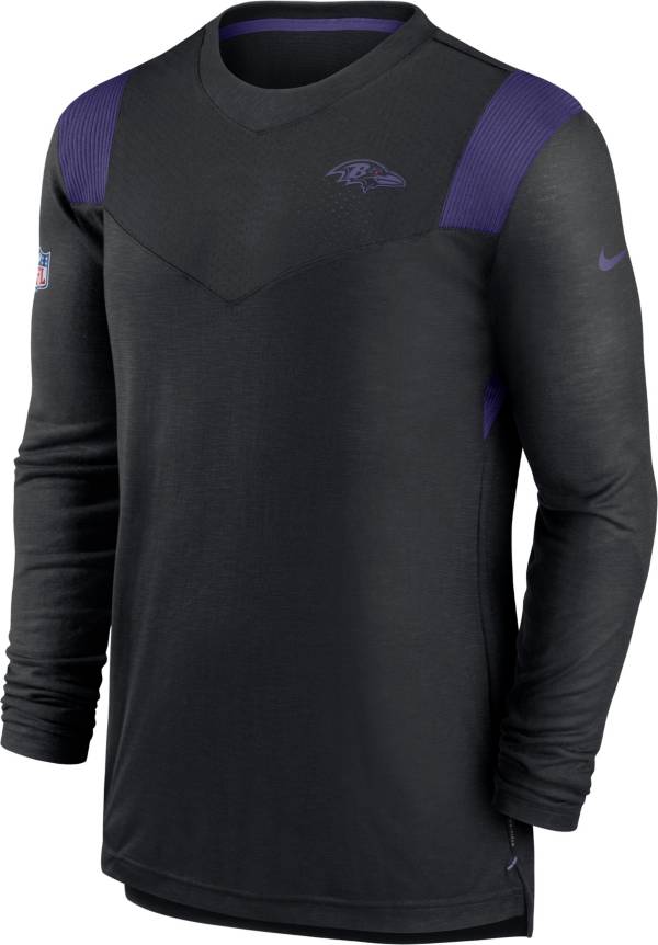 Nike Men's Baltimore Ravens Sideline Player Long Sleeve Black T-Shirt product image
