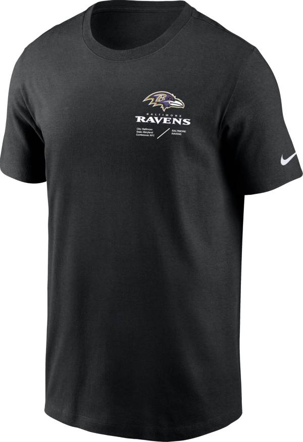Nike Men's Baltimore Ravens Sideline Team Issue Black T-Shirt