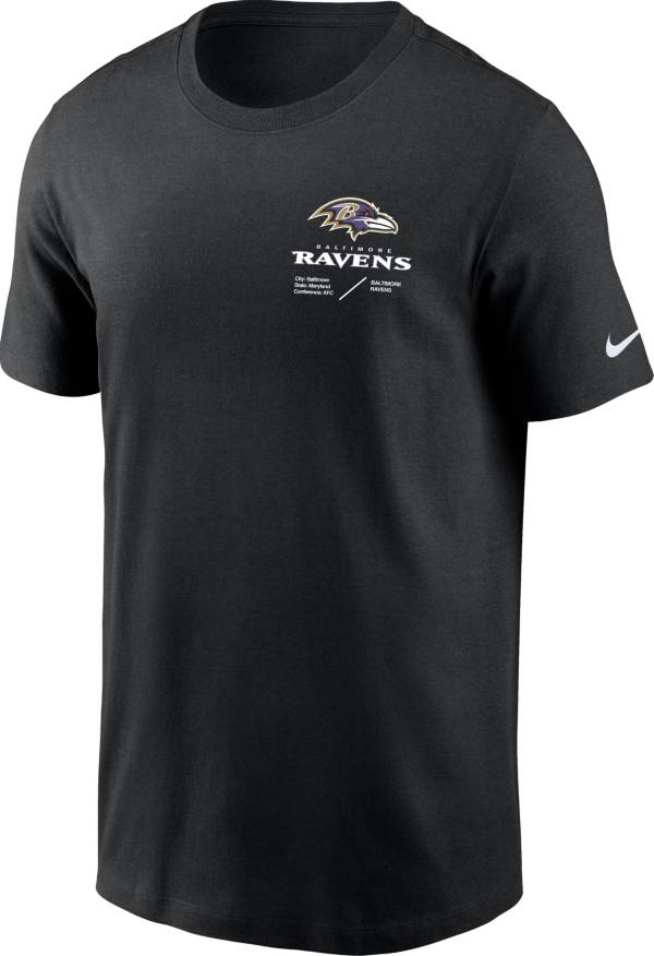 Nike Men's Baltimore Ravens Sideline Team Issue Black T-Shirt product image