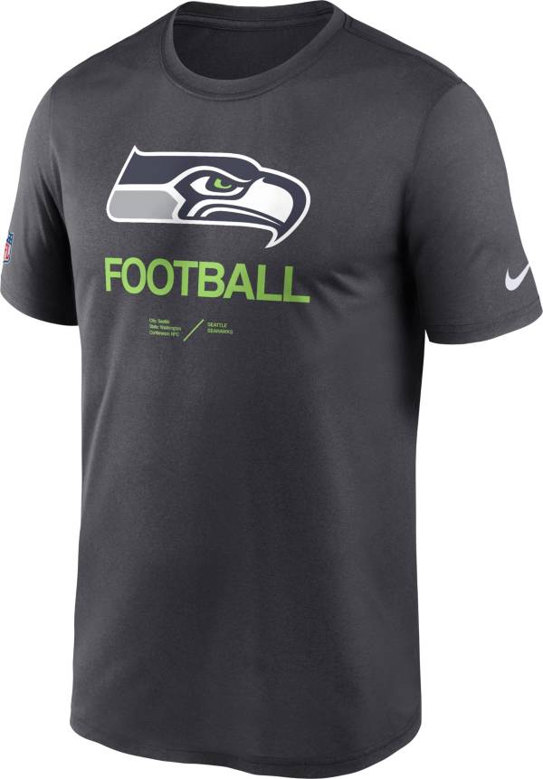 Nike Men's Seattle Seahawks Sideline Legend Anthracite T-Shirt