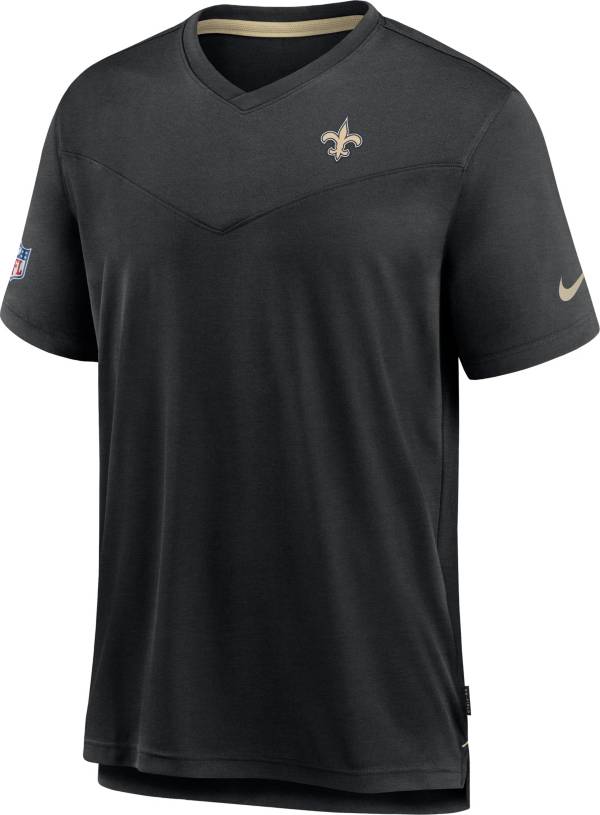 Nike Men's New Orleans Saints Sideline Coaches Black T-Shirt