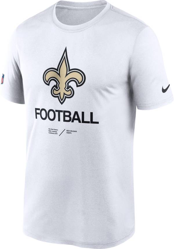Nike Men's New Orleans Saints Sideline Legend White T-Shirt