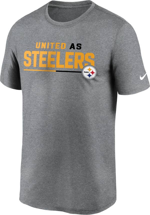 Nike Men's Pittsburgh Steelers United Grey T-Shirt