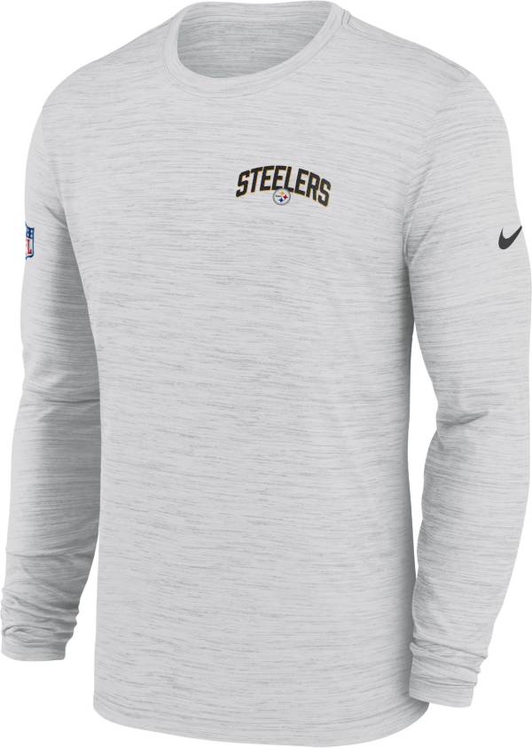 Nike Men's Pittsburgh Steelers Sideline Legend Velocity White Long Sleeve T-Shirt product image