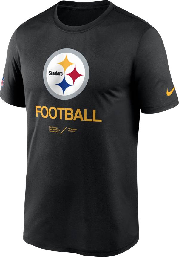 Nike Men's Pittsburgh Steelers Sideline Legend Black T-Shirt