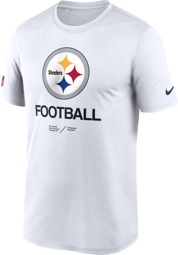 Nike Men's Pittsburgh Steelers Sideline Legend White T-Shirt