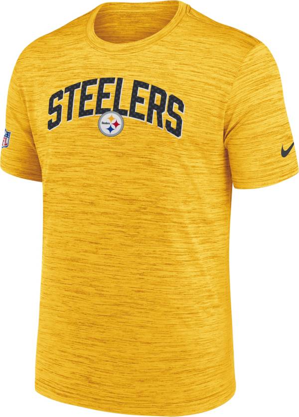 Nike Men's Pittsburgh Steelers Sideline Legend Velocity Gold T-Shirt