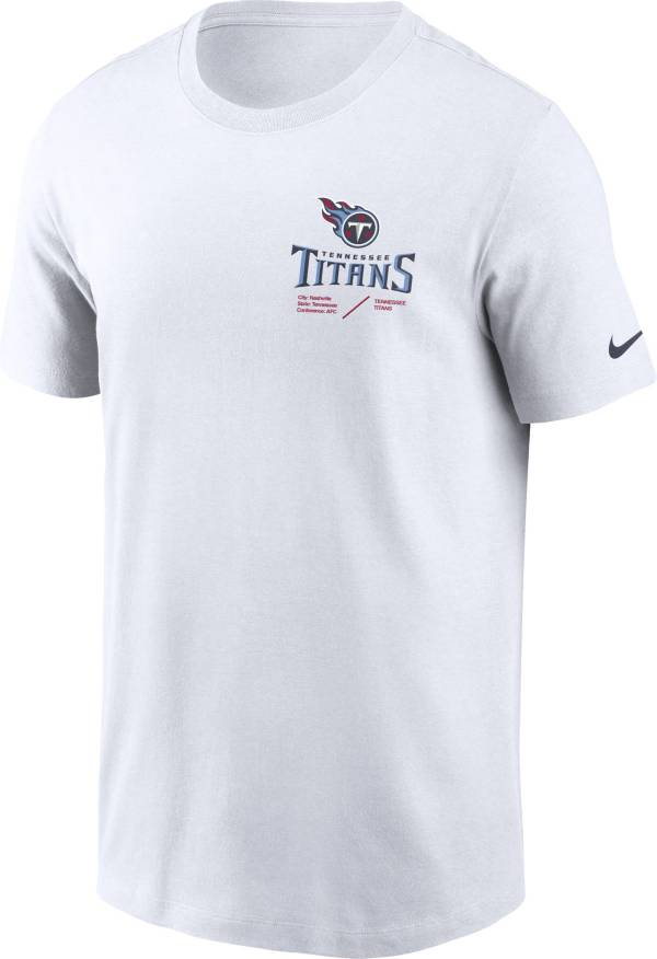 Nike Men's Tennessee Titans Sideline Team Issue White T-Shirt