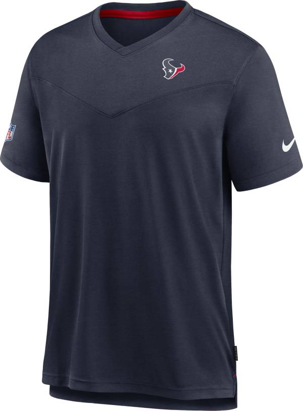 Nike Men's Houston Texans Sideline Coaches Navy T-Shirt