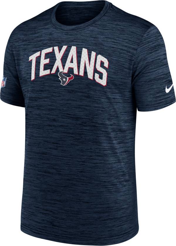 Nike Men's Houston Texans Sideline Legend Velocity Navy T-Shirt