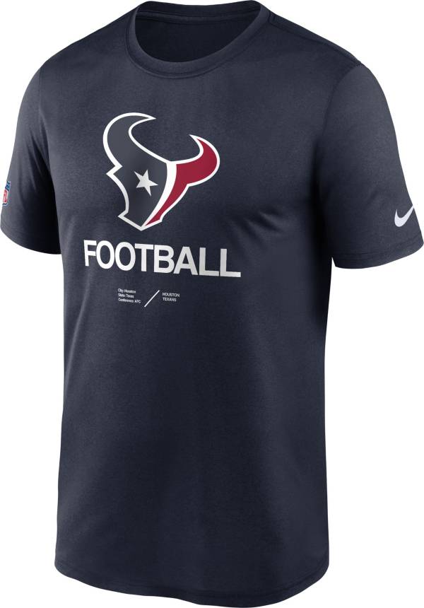 Nike Men's Houston Texans Sideline Legend Navy T-Shirt