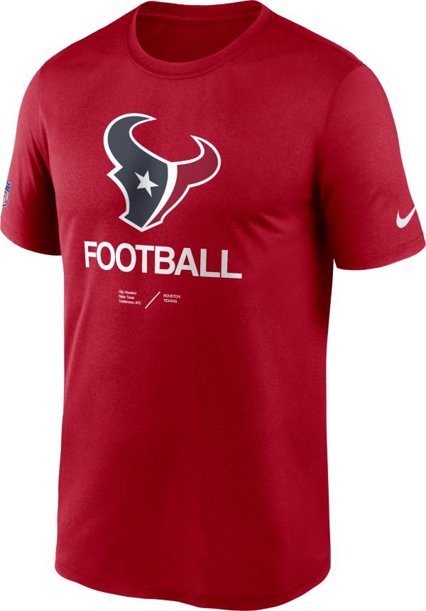 Nike Men's Houston Texans Sideline Legend Red T-Shirt