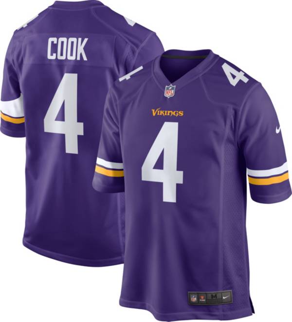 Nike Men's Minnesota Vikings Dalvin Cook #4 Purple Game Jersey