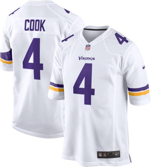 Nike Men's Minnesota Vikings Dalvin Cook #4 White Game Jersey product image