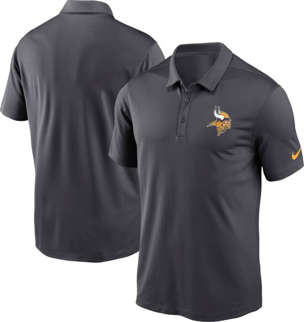 Nike Men's Minnesota Vikings Franchise Anthracite Polo